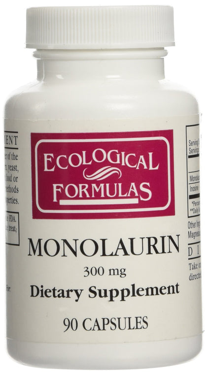 Monolaurin 90c Ecological Formulas flacon de 90 capsules