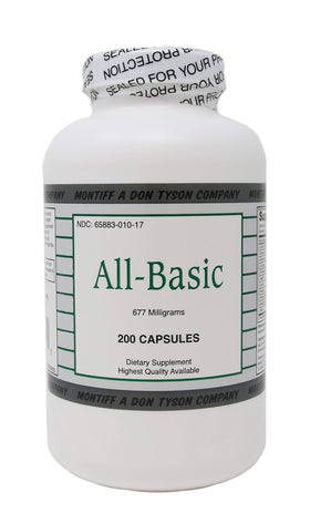 Montiff All Basic 677 mg 200 Capsules vue de face