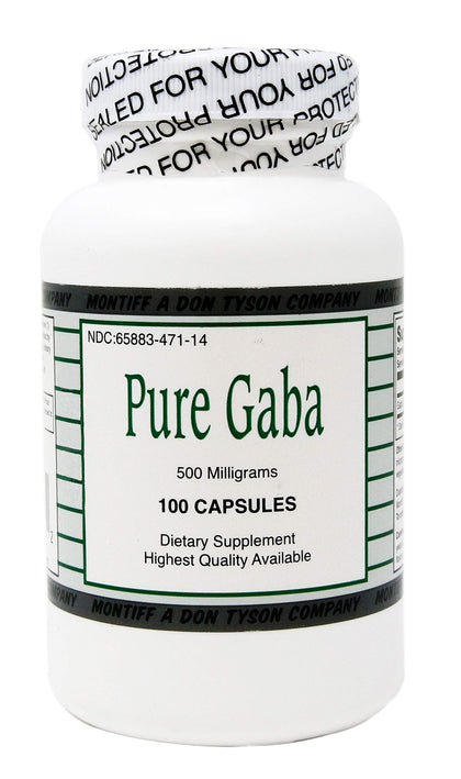 Montiff Pure Gaba 500 mg 100 capsules vue de face