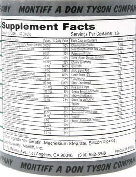 Montiff Vita-Minz Plus 120 capsules avec étiquette visible