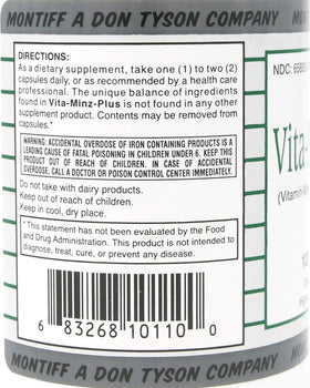 Montiff Vita-Minz Plus 120 capsules dans un environnement de vie