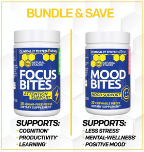 Mood Bites Saffran Complément Alimentaire 30 Chewables côté arrière