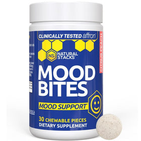 Mood Bites Saffran Complément Alimentaire 30 Chewables côté avant