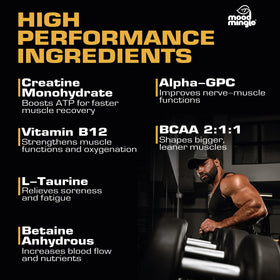 Mood Mingle Gummies de Créatine Monohydrate 5g, étiquette informative