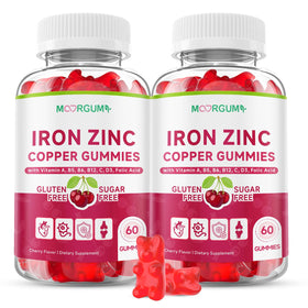 MOORGUMY gummies minéraux cerise vue de face
