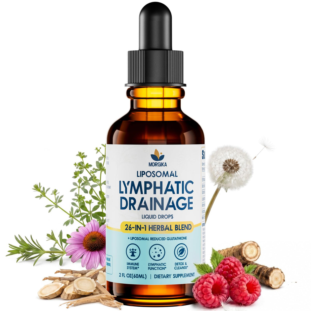 MORGIKA Gouttes de Drainage Lymphatique 60 mL vue avant