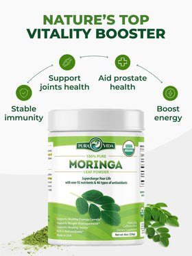 Moringa en poudre dans un shaker