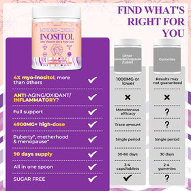 Morivex Myo-Inositol 4000mg étiquette détaillée