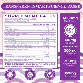 Morivex Myo-Inositol 4000mg poudre vue de près