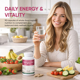 MORNING RISE Capsules d'Organes de Boeuf - bouteille ouverte avec capsules