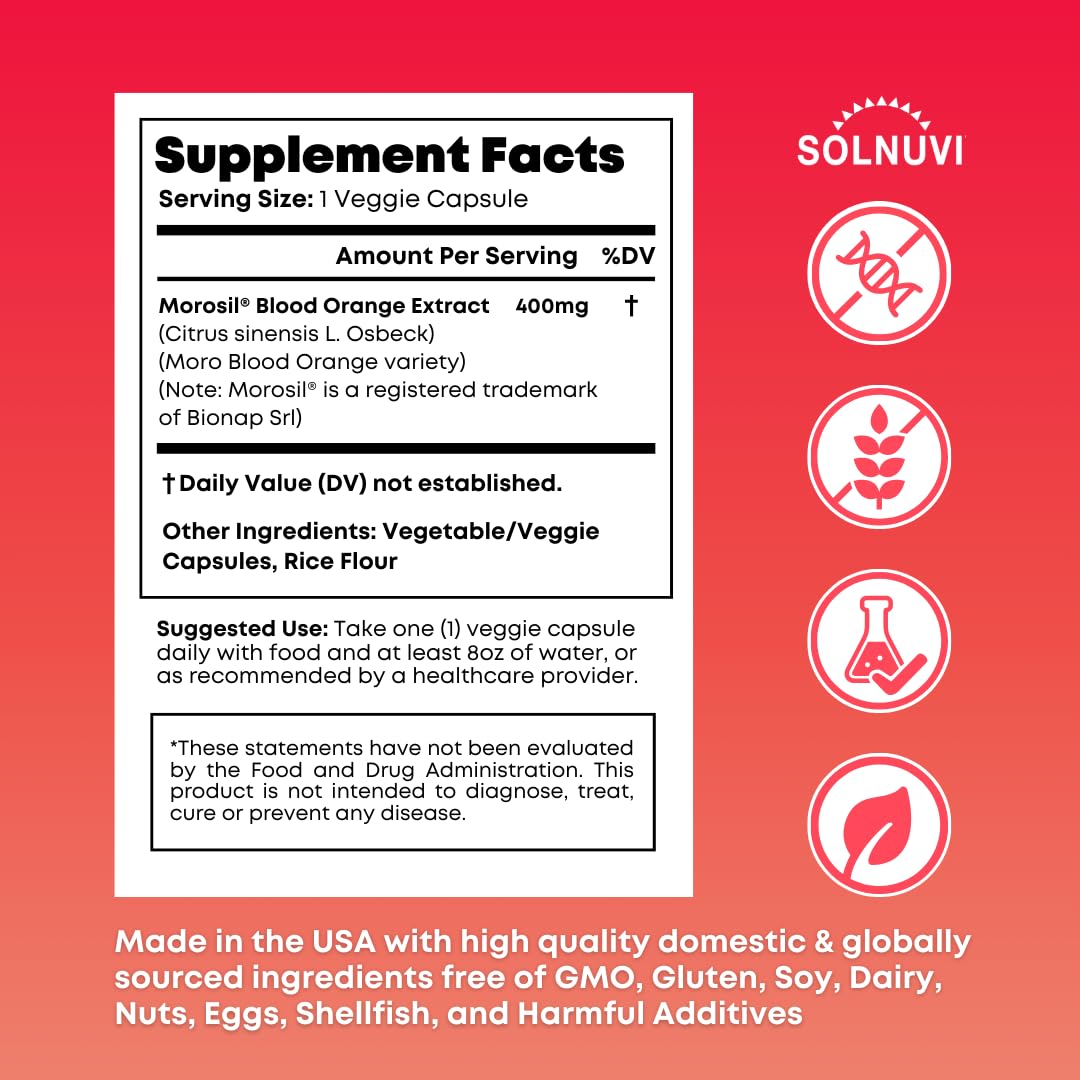 Morosil 400mg Capsules végétales avec extrait d'orange sanguine