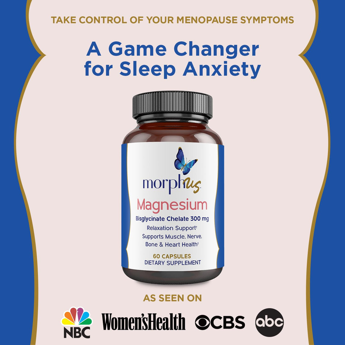 MORPHUS Complément Alimentaire Magnésium Bisglycinate 300mg - Flacon ouvert avec capsules