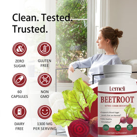 Morvyn capsules de betterave 1300mg côté flacon