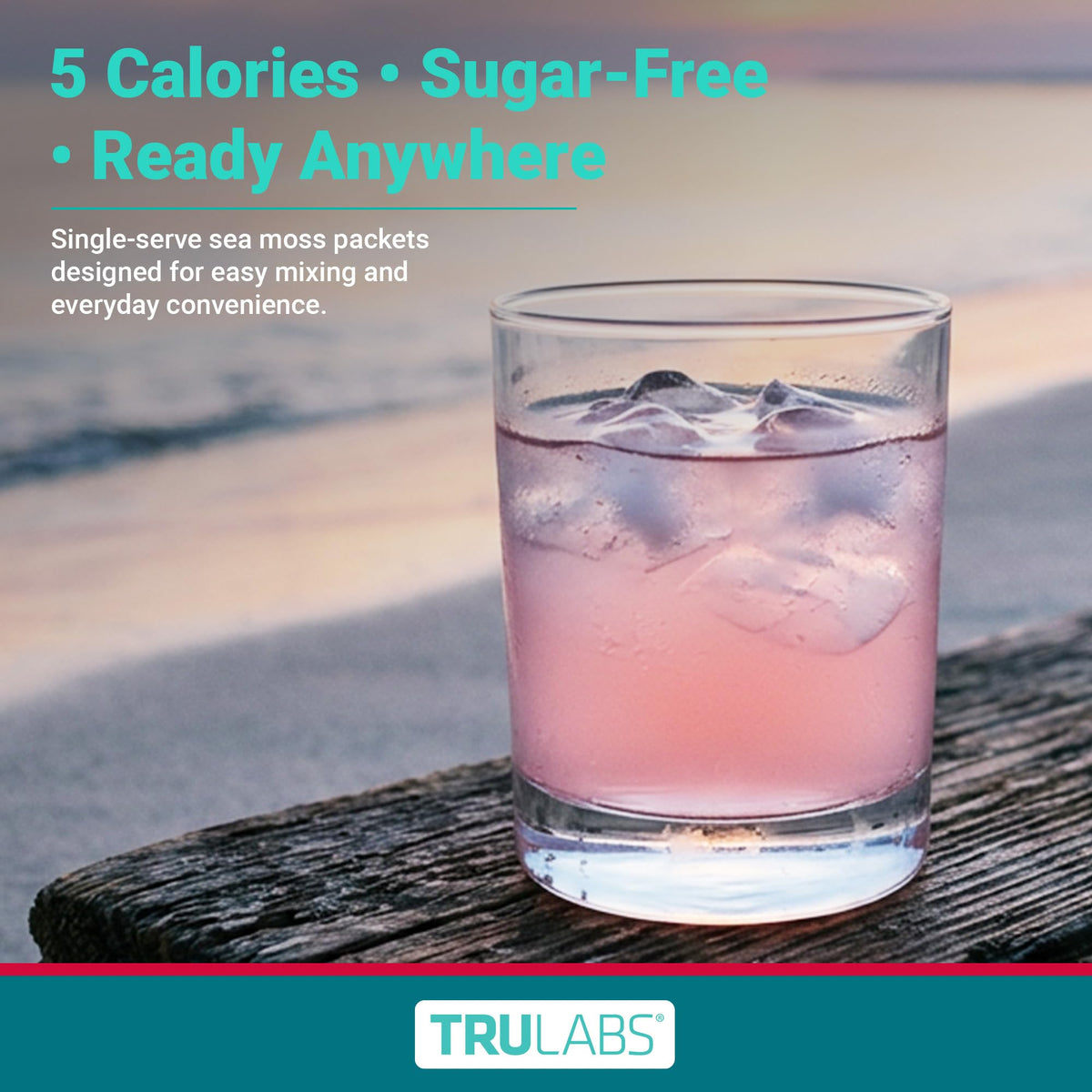 Mousse Irlandaise TRULABS dans un verre d'eau froide