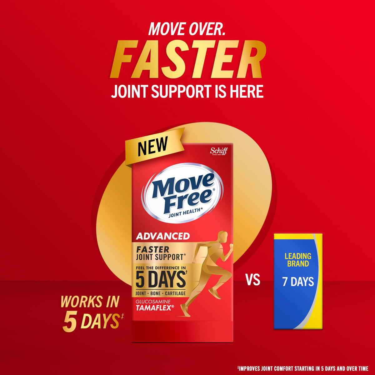 Move Free Complément Alimentaire Articulaire TamaFlex 90 Comprimés sur une table