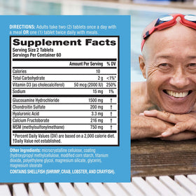 Move Free Glucosamine Chondroïtine MSM 120 comprimés vue de côté