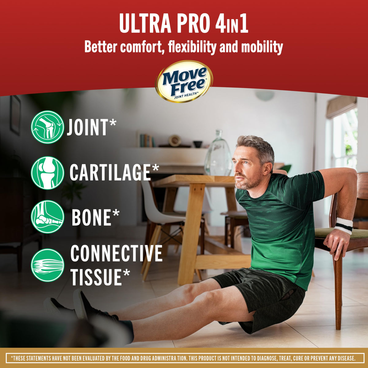 Move Free Ultra Pro 4in1 complément articulaire 120 comprimés arrière