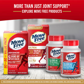 Move Free Ultra Pro 4in1 comprimés avec un verre d'eau
