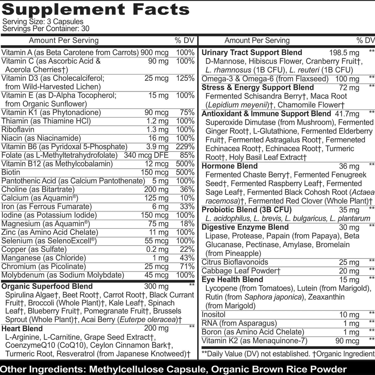 MoxyVites Multivitamines Methylées - Capsules végétales