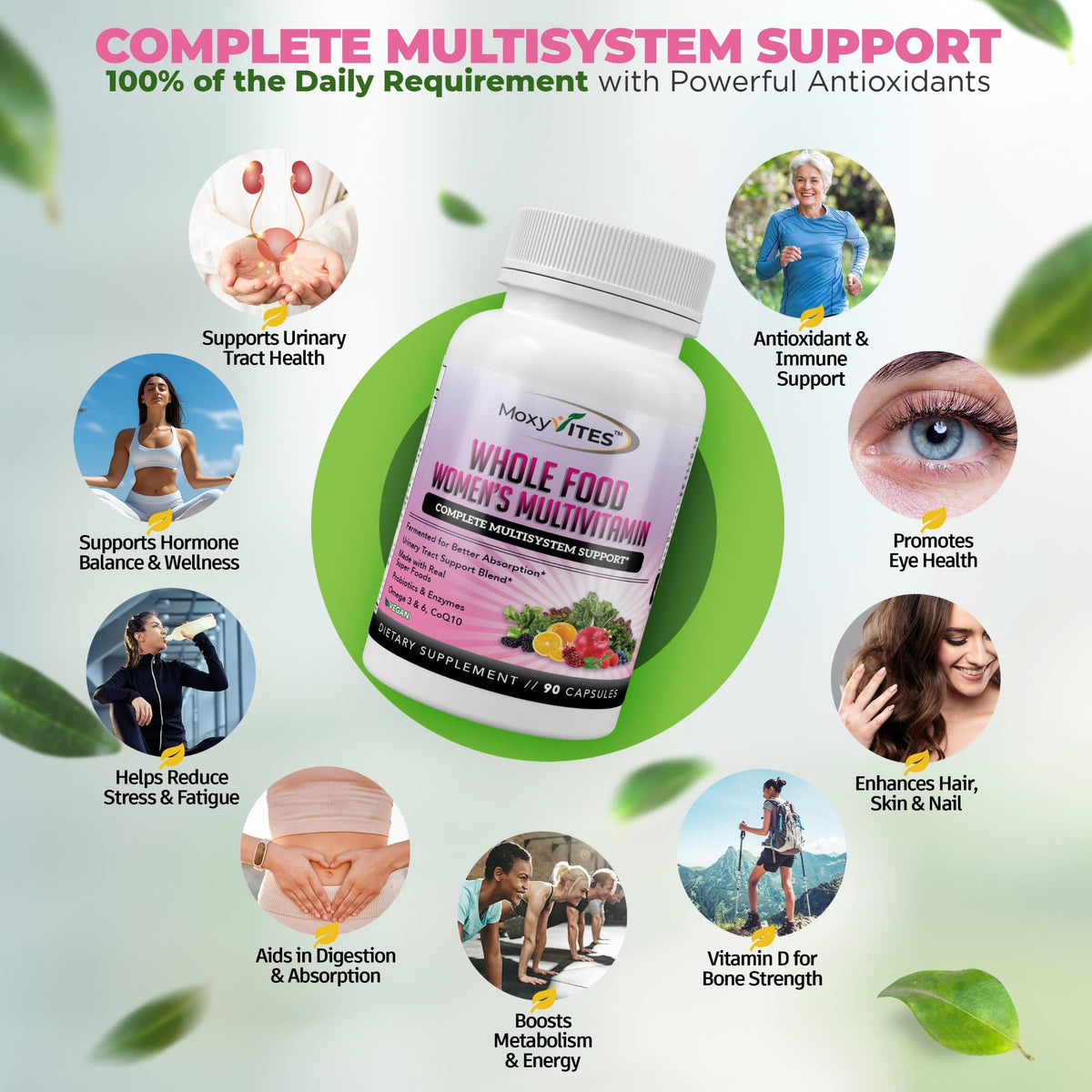 MoxyVites Multivitamines Methylées - Ingrédients fermentés