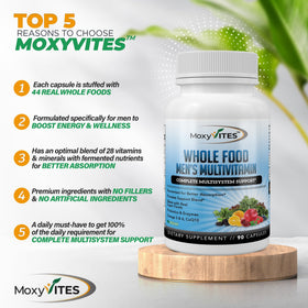 MoxyVites Multivitamines Methylées pour Hommes, présentation sur un bureau