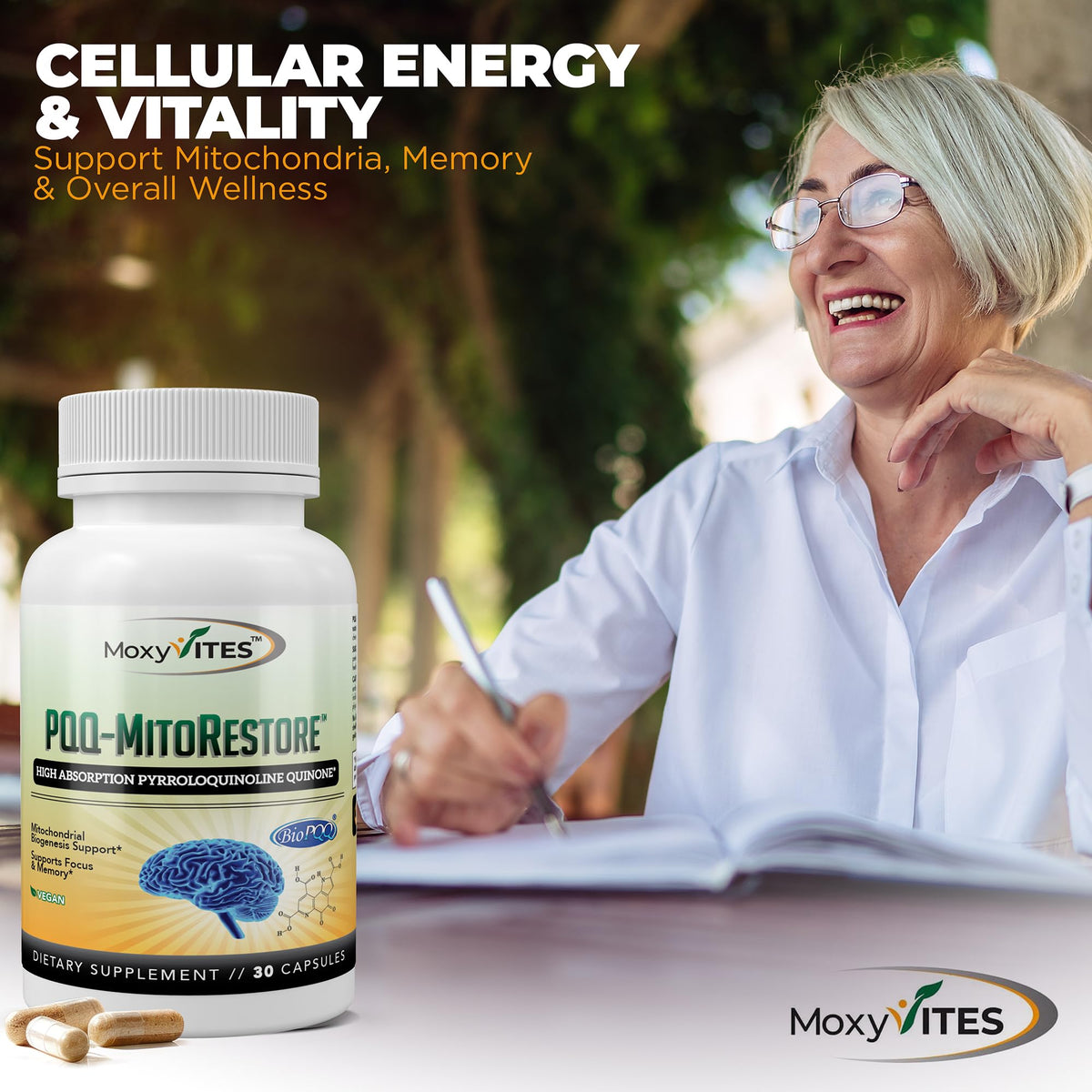 MoxyVites PQQ MITORESTORE présentation des capsules