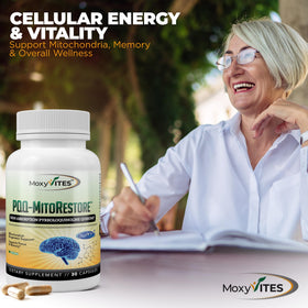 MoxyVites PQQ MITORESTORE présentation des capsules
