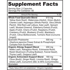 MoxyVites Quercétine 500mg capsules vue de face