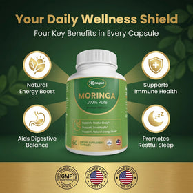 MPRAYAN Capsules de Moringa 1600mg - Détails des capsules
