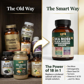 MPRAYAN Capsules de Mousse de Mer 16-en-1 avec ashwagandha