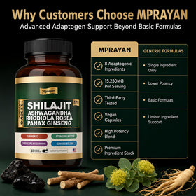 MPRAYAN capsules ouvertes pour montrer le contenu