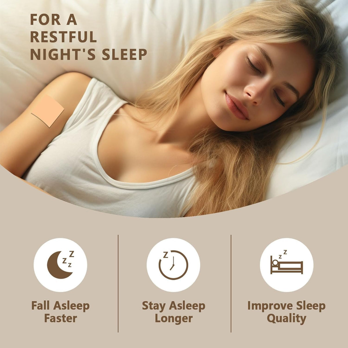 MRECKE Patches de Sommeil affichés en mode voyage