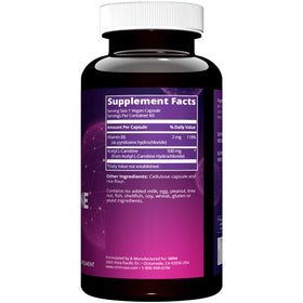 MRM Acétyl L-Carnitine 500mg 60 capsules végétales avec étiquette