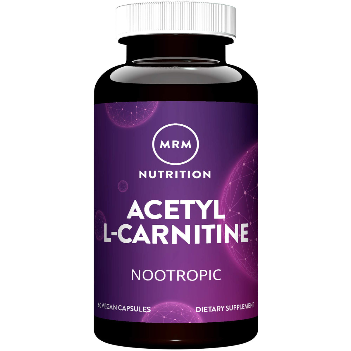 MRM Acétyl L-Carnitine 500mg 60 capsules végétales vue de face