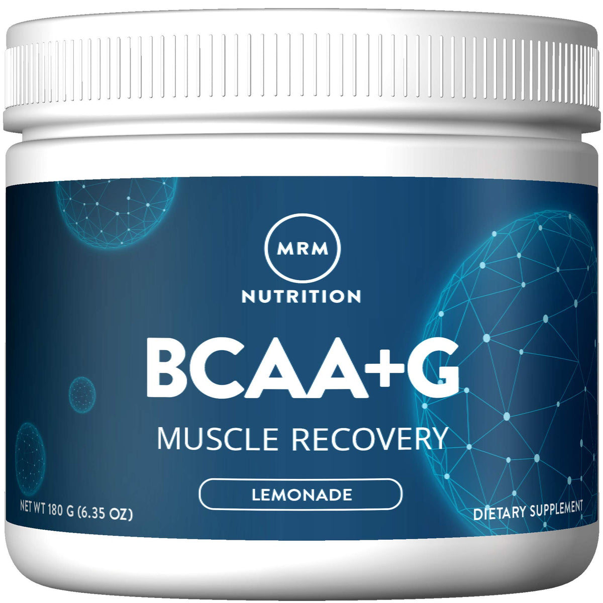 MRM BCAA + G Poudre Vegan au citron, vue de face
