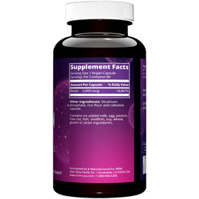 MRM Biotine 5000 mcg capsules, ouverture de la bouteille