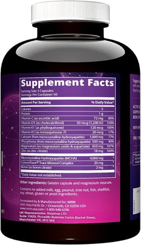 MRM Bone Maximizer III capsules sur une surface blanche