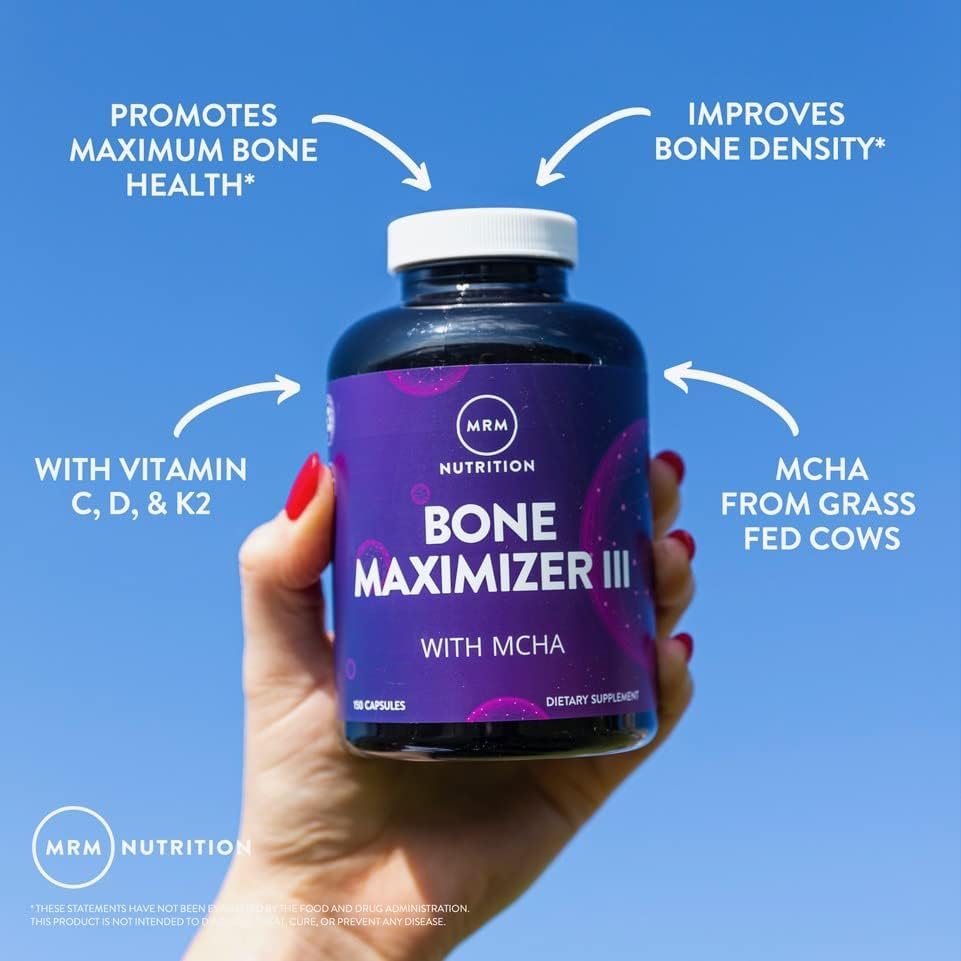 MRM Bone Maximizer III étiquette avec informations nutritionnelles