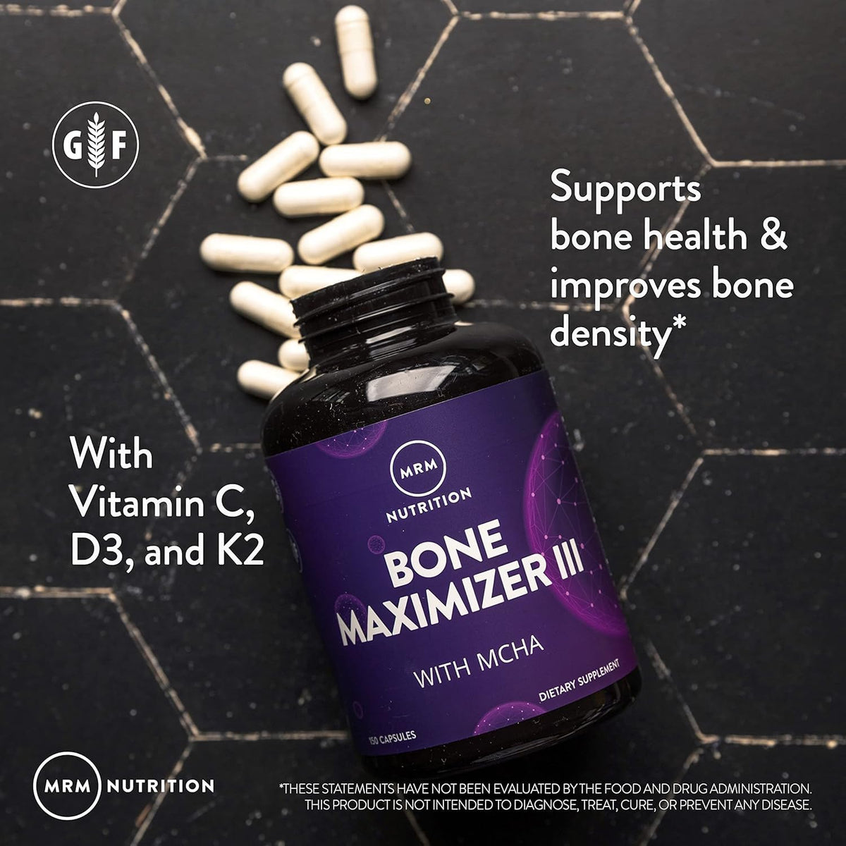 MRM Bone Maximizer III produit sur un fond naturel