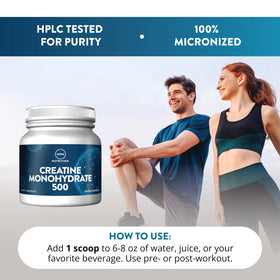 MRM Créatine Monohydrate 500g avec fruits et shaker