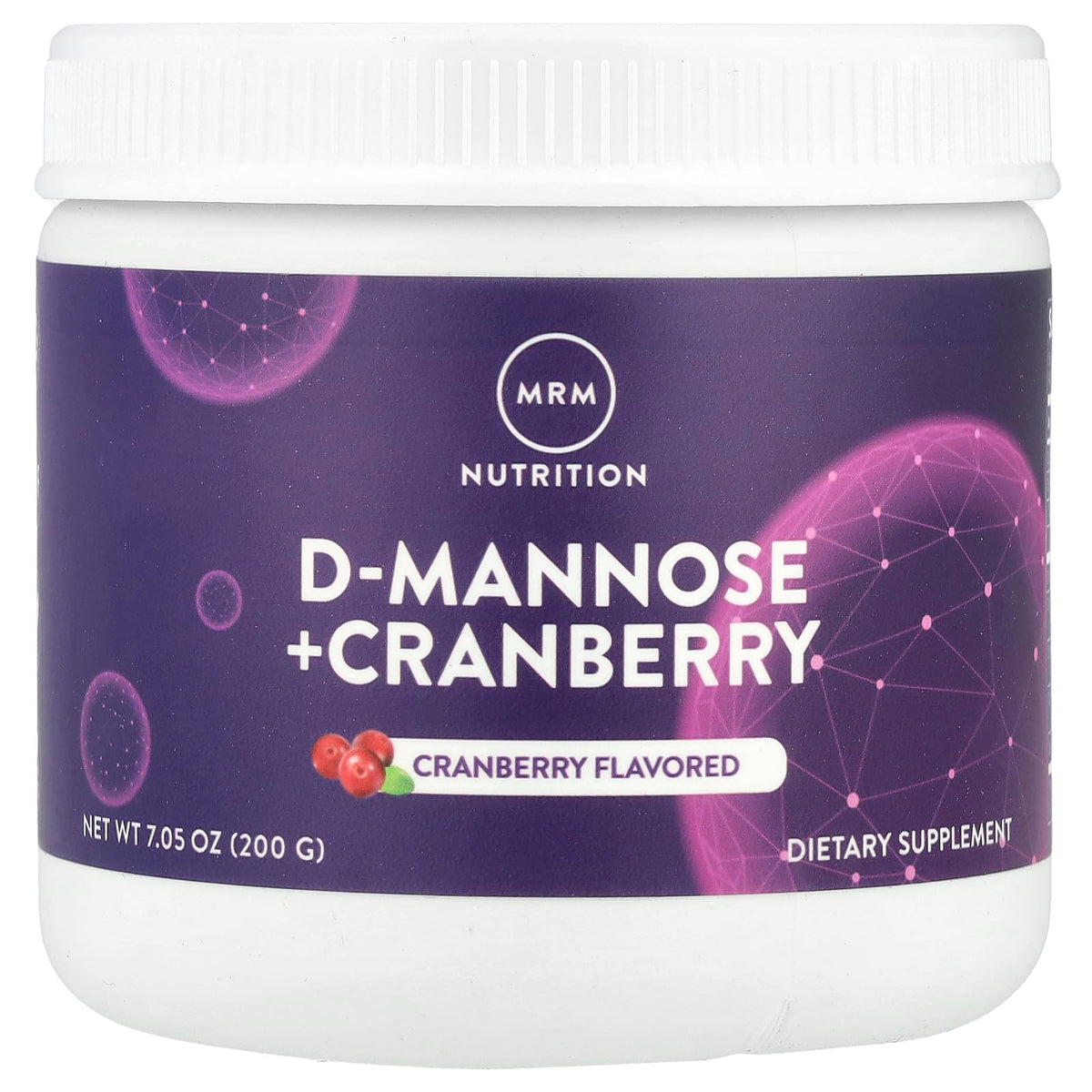 MRM D-Mannose poudre de canneberge 40 portions emballage avant