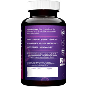 MRM DHEA 50mg capsules, vue de près sur le contenu