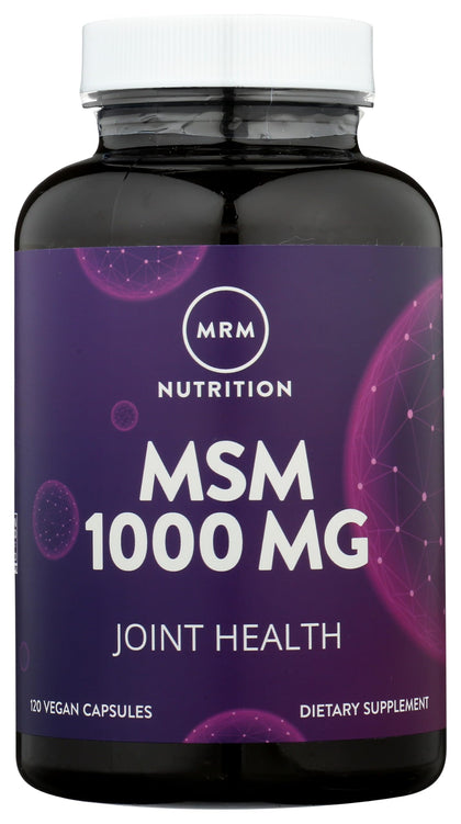 MRM MSM 1000mg gélules vegan vue de face