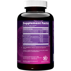 MRM Nutrition Liver X capsules végétaliennes sur fond blanc