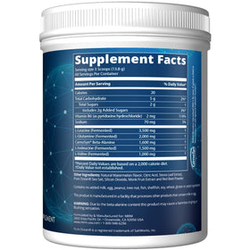 MRM Nutrition Reload BCAA+G 67 portions - étiquette avec ingrédients