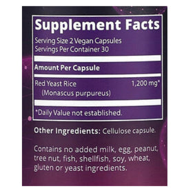 MRM Riz Rouge Capsules - vue latérale avec dosage