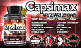 MST Capsimax 100mg gélules, avec mesure