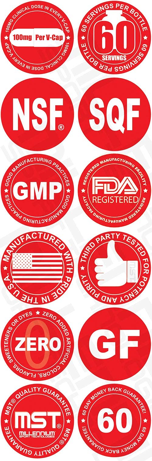 MST Capsimax 100mg gélules, présentation sur table