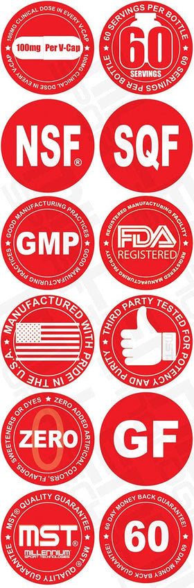 MST Capsimax 100mg gélules, présentation sur table
