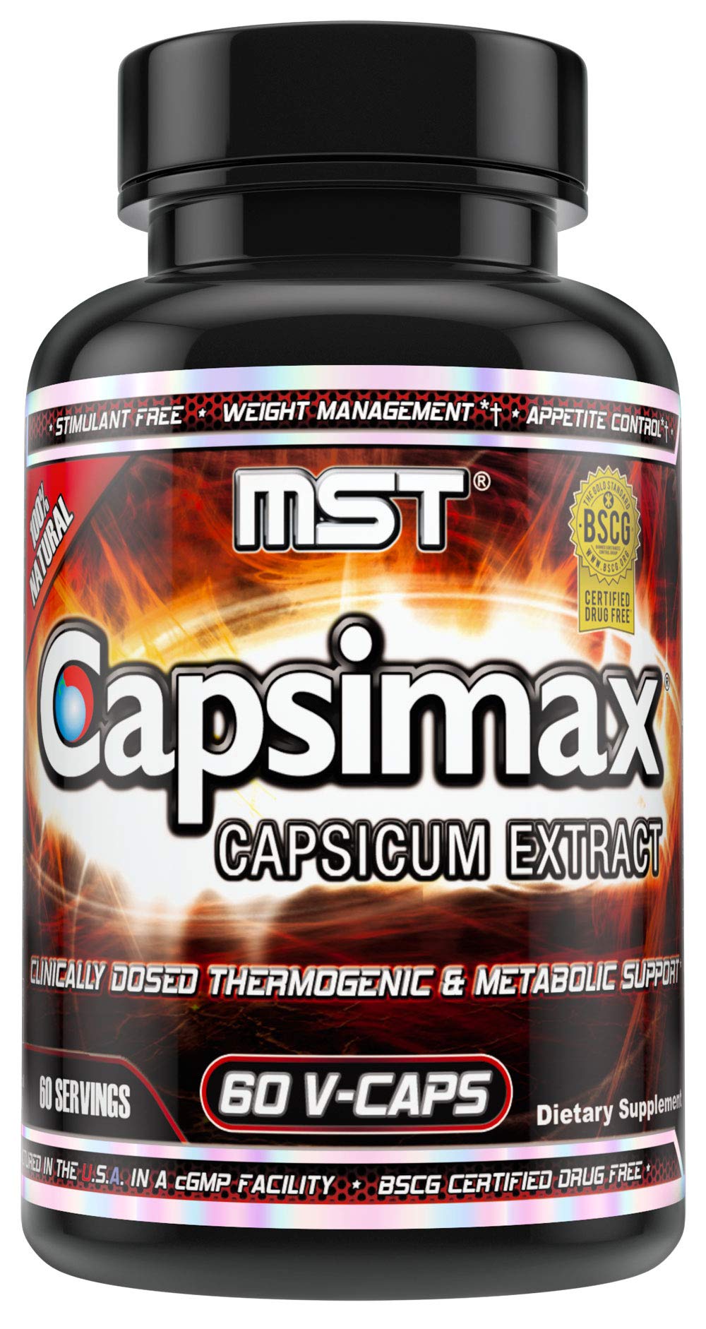 MST Capsimax 100mg gélules, vue de face